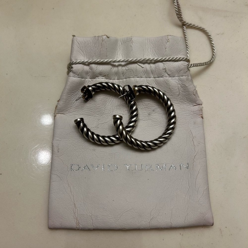 David Yurman Cable Hoop Earrings